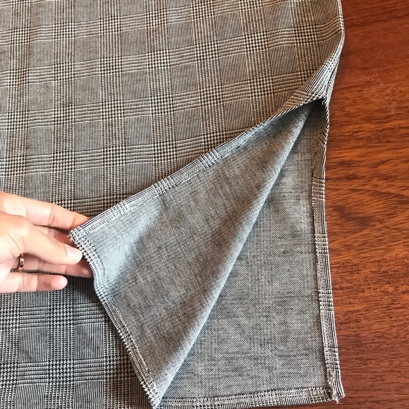 NWT Plaid Off Shoulder Criss Cross Bodice Dress - Picture 4 of 5